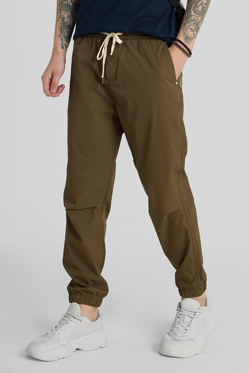 Brown Relaxed Fit Jogger