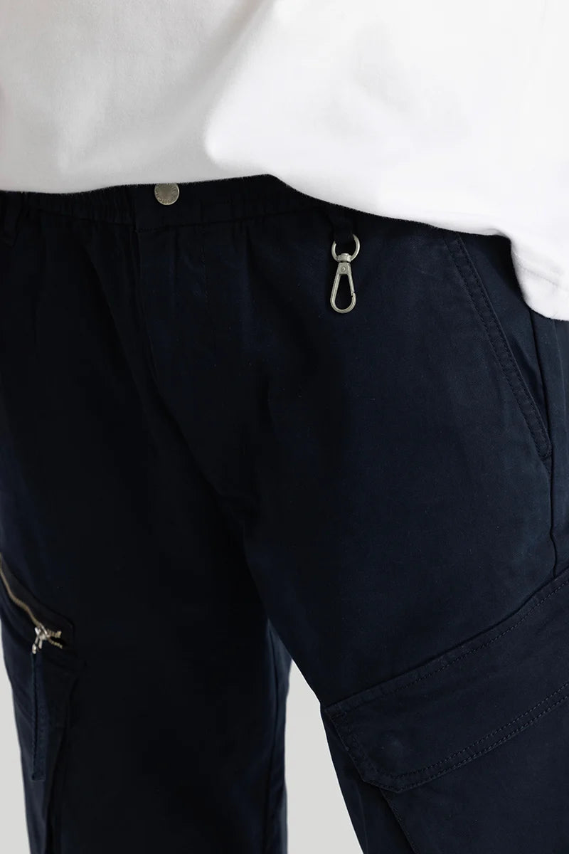 Thibaut Navy Relaxed Fit Cargo Pant