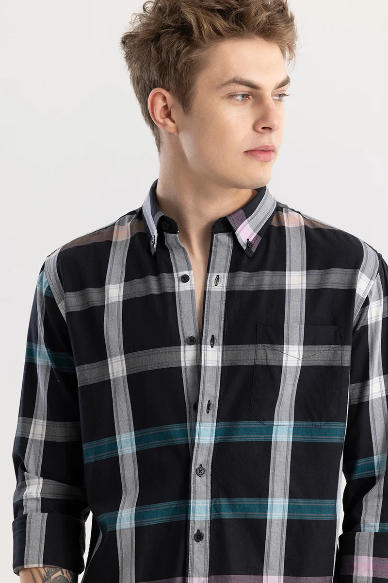 Plaidique Black Checked Shirt