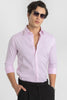 Lilac Self-Design Shirt