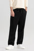 StrideFlex Black Korean Trousers