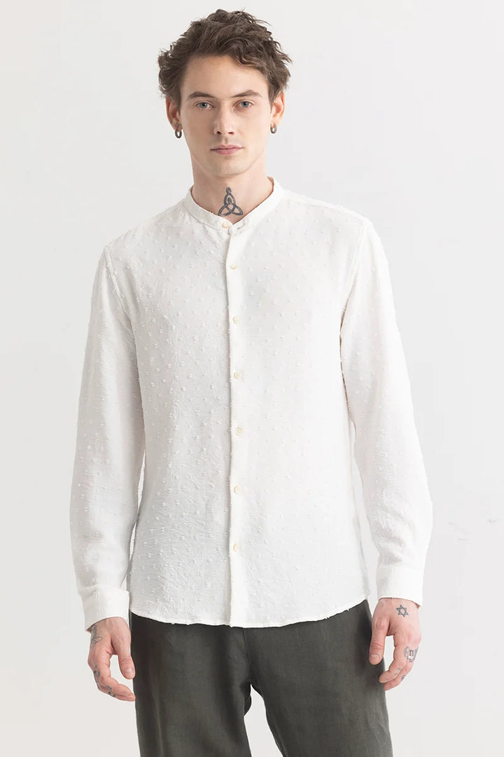 Texturity Textured White Shirt