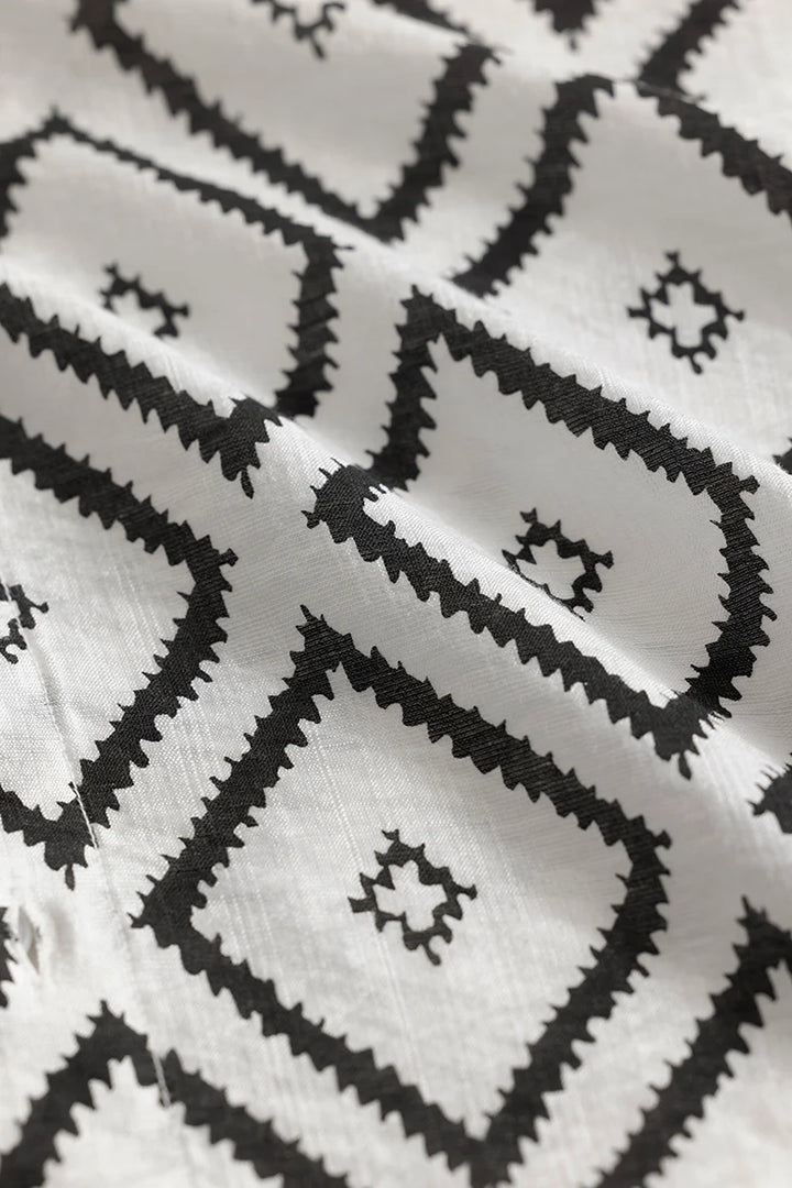 Ivar White Geometric Shirt