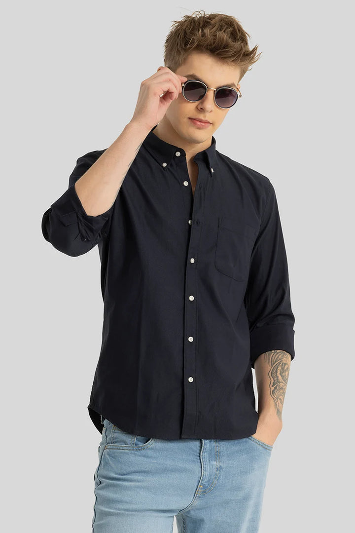 Button Down Black Shirt