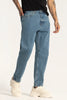 Denim Blue Plain Baggy Fit Jeans