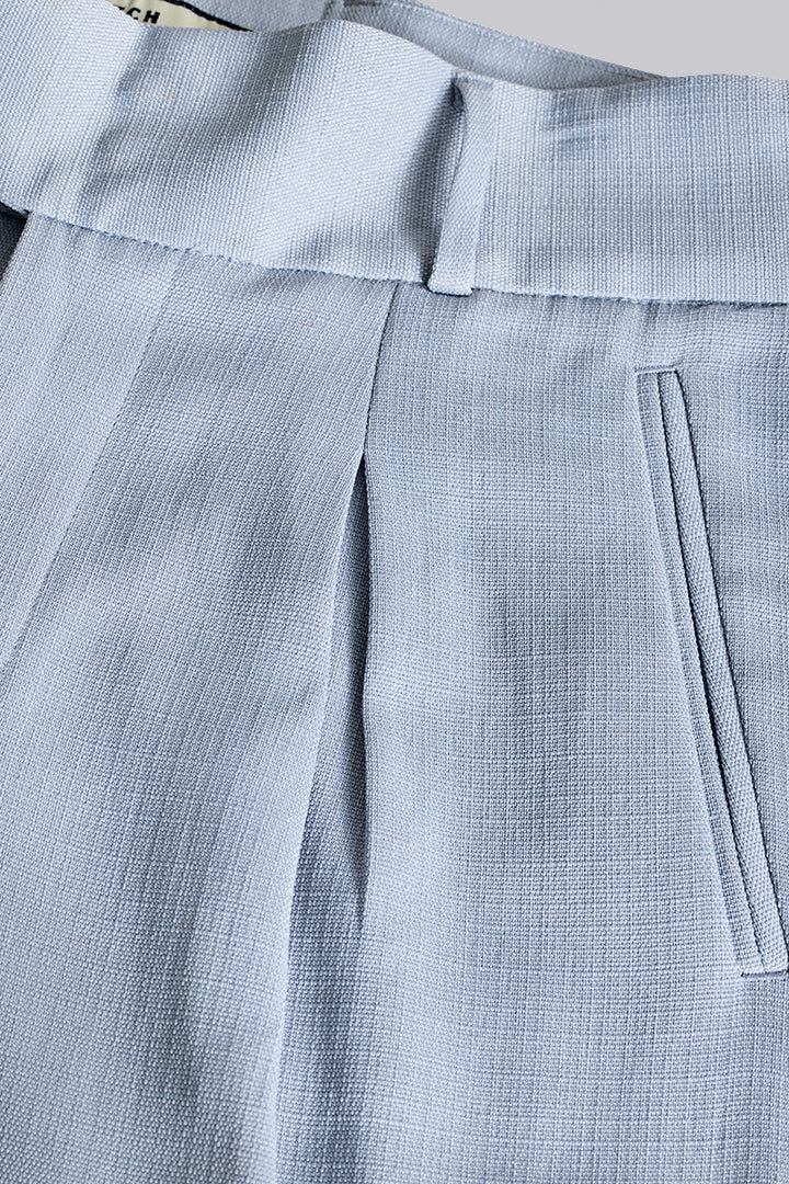 Light Blue Relaxed Fit Korean Trousers