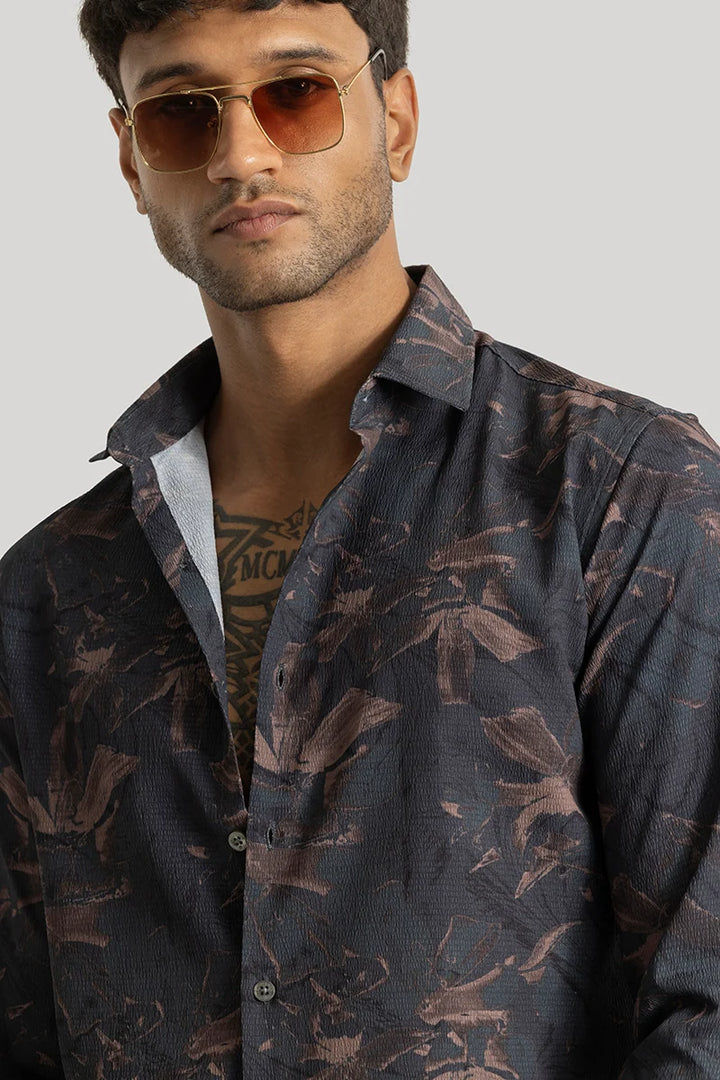 Origin Navy Abstract Shirt