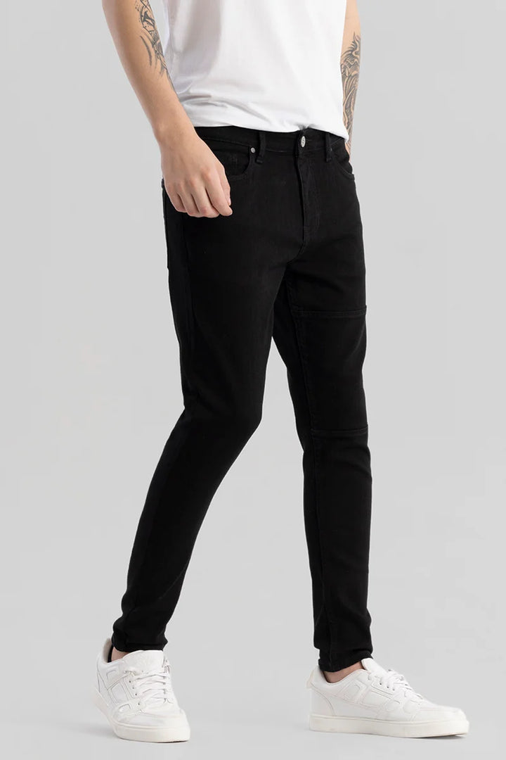 Pantzique Skinny Fit Black Jeans