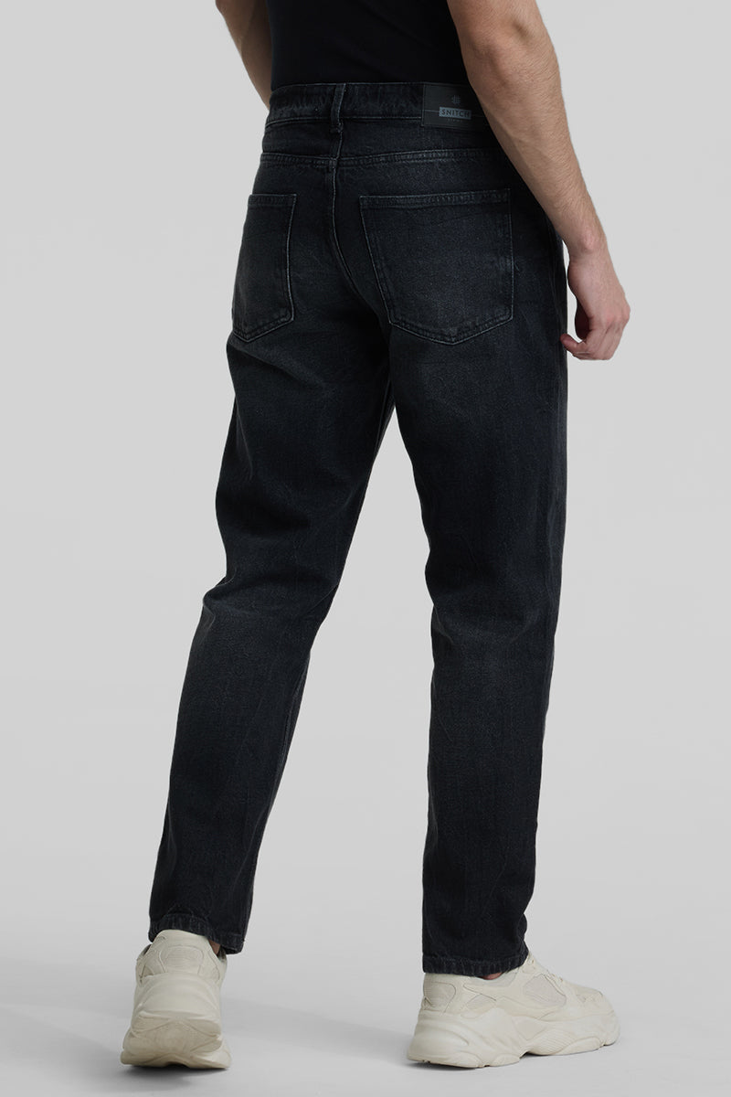 Black Relaxed Fit Jeans