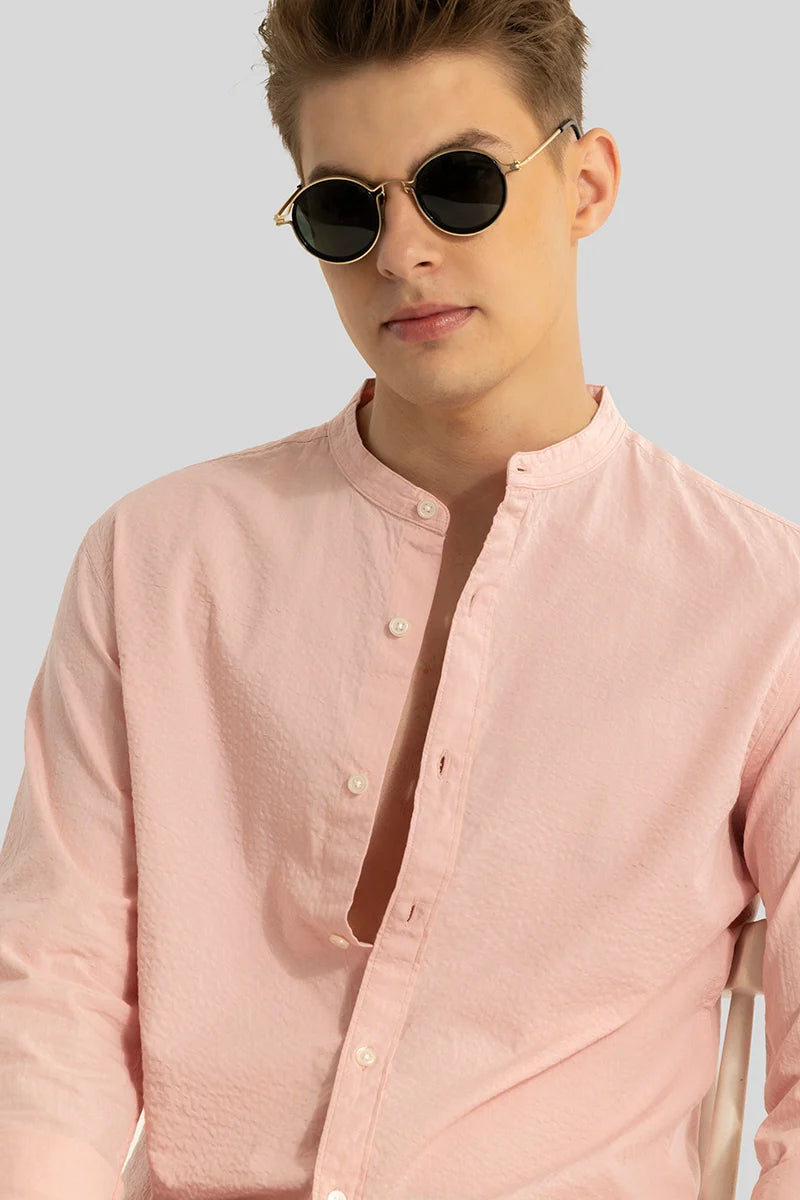 Elevate Pink Plain Shirt