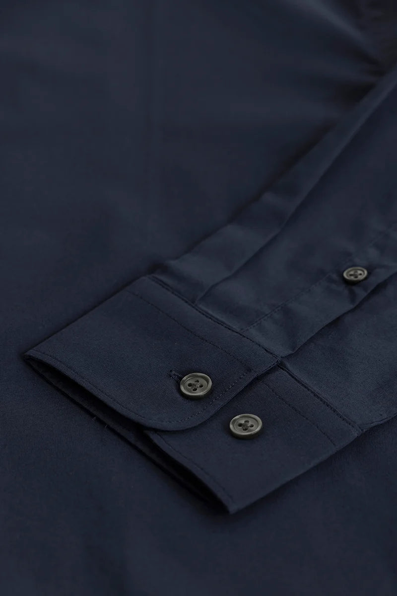 Buy Men's Quinnie Navy Plain Shirts Online | Snitch – SNITCH