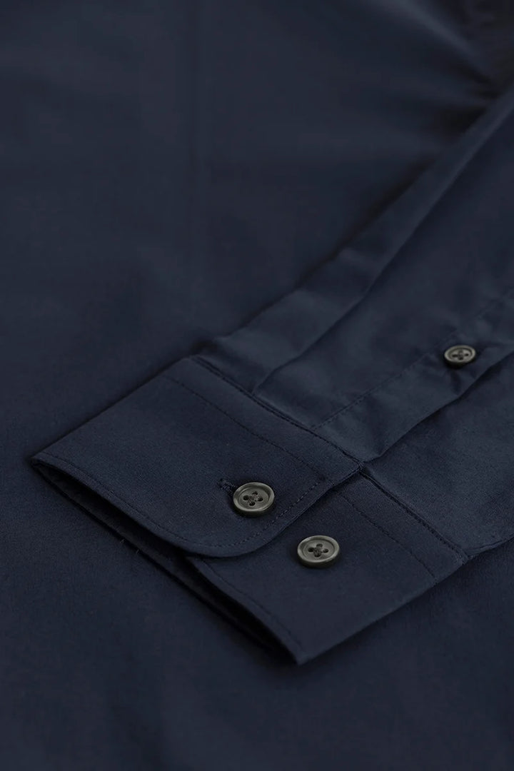 Quinnie Navy Plain Shirt