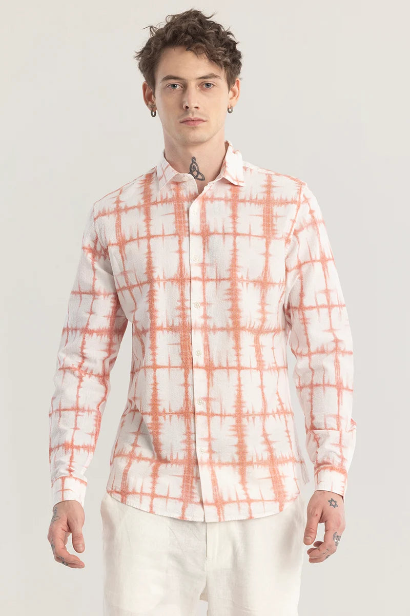 Patternoir Abstract Peach Shirt