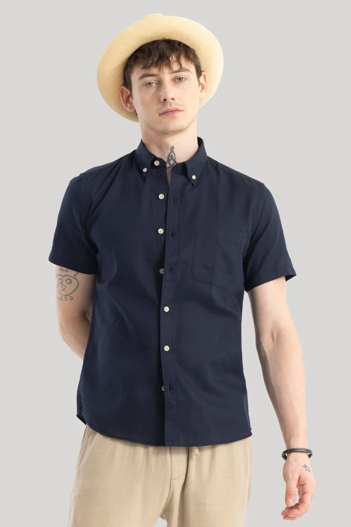 Vidar Navy Plain Shirts