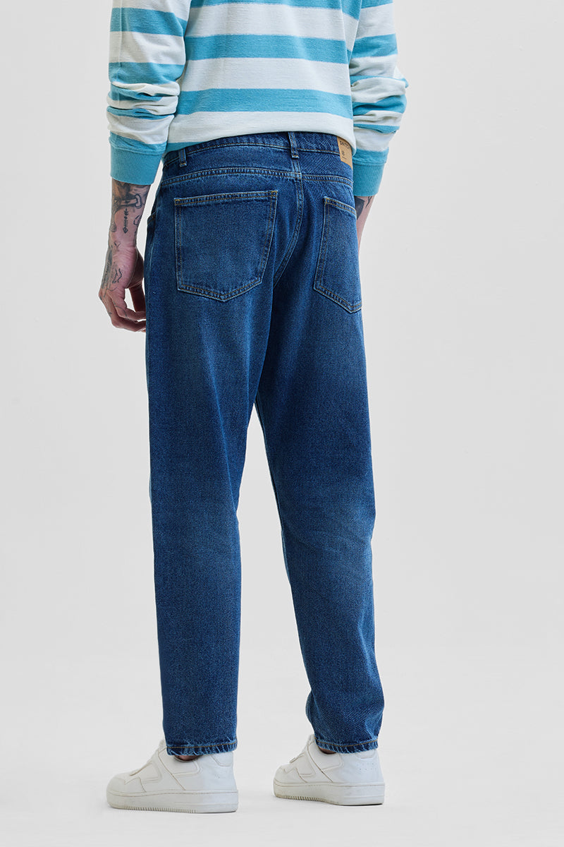 Dark Blue Baggy Fit Jeans