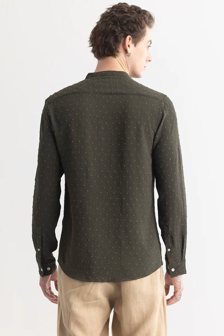 Texturity Textured Olive Shirt