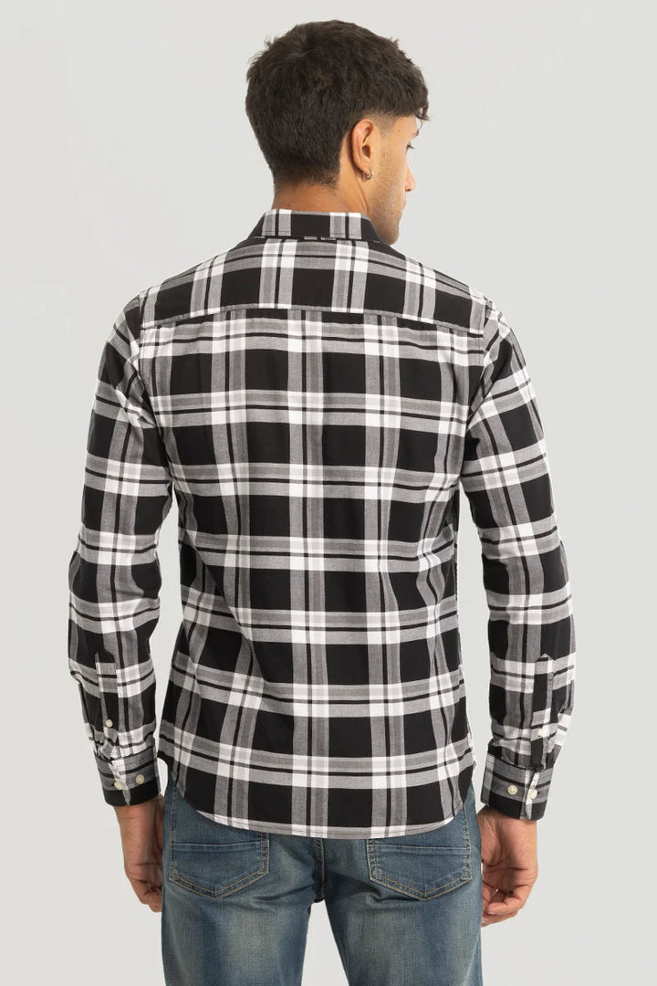 Black Checks Oxford Shirt