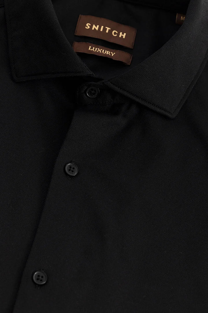 Ulrik Black Plain Shirt