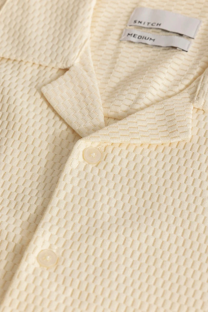 Giulio Cream Textured Shirt