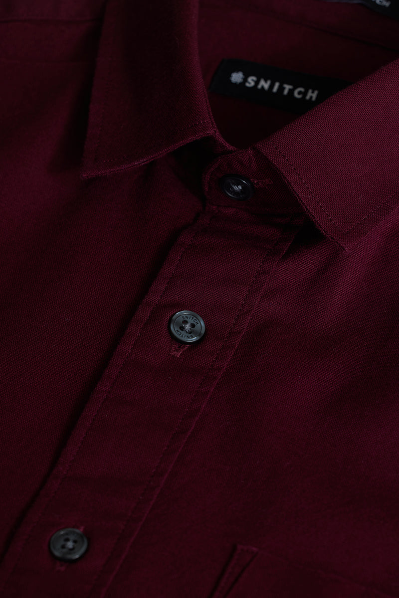 Maroon Slim Fit Shirt