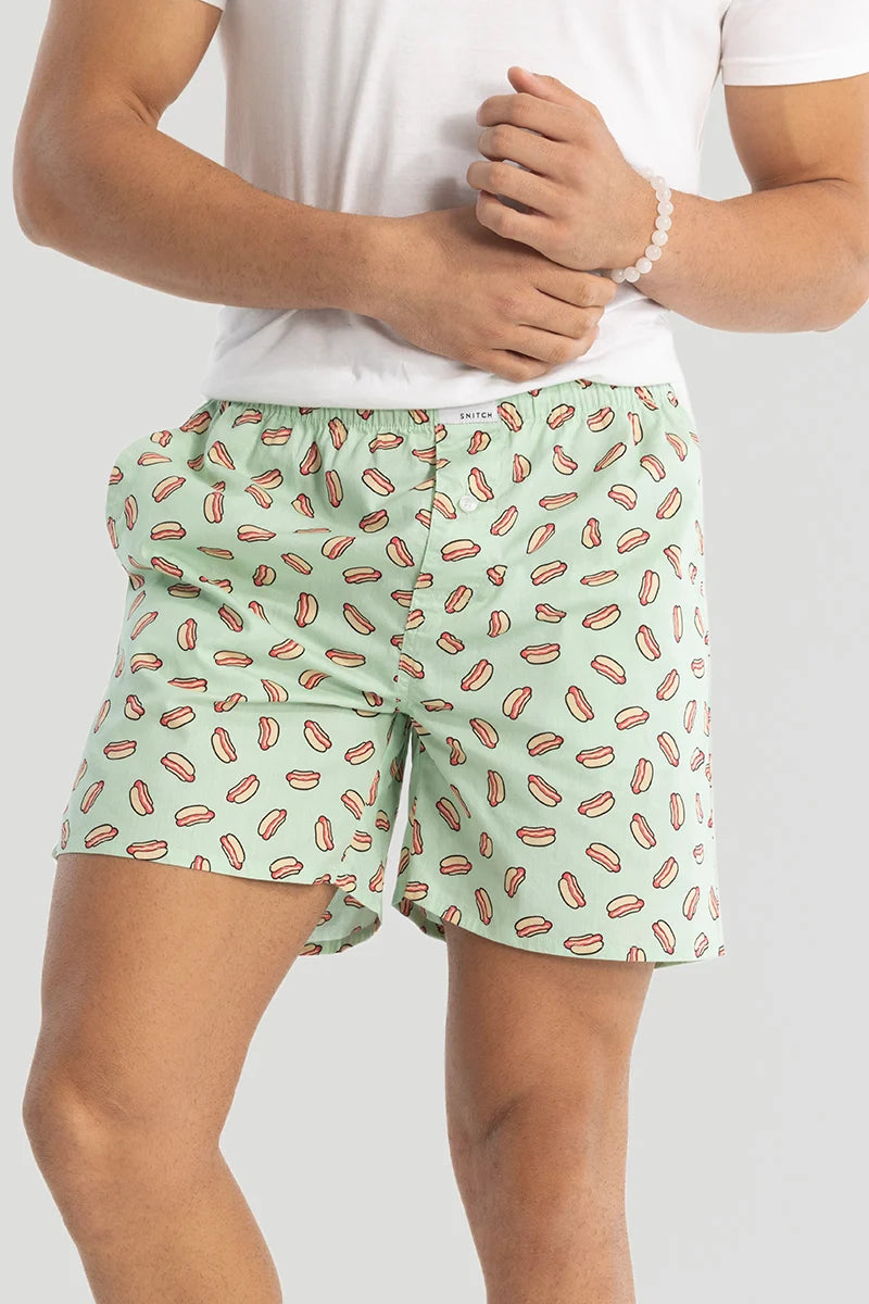 Mint Printed Boxers