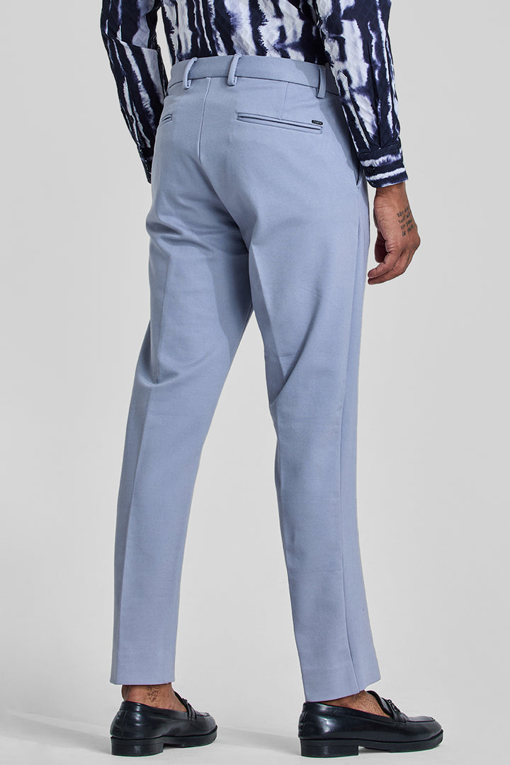 Light Blue Slim Fit Trousers