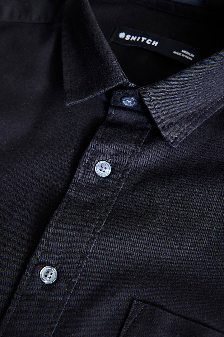 Black Slim Fit Shirt