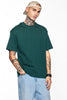 Core Lab Teal Solid Slim Fit T-Shirt