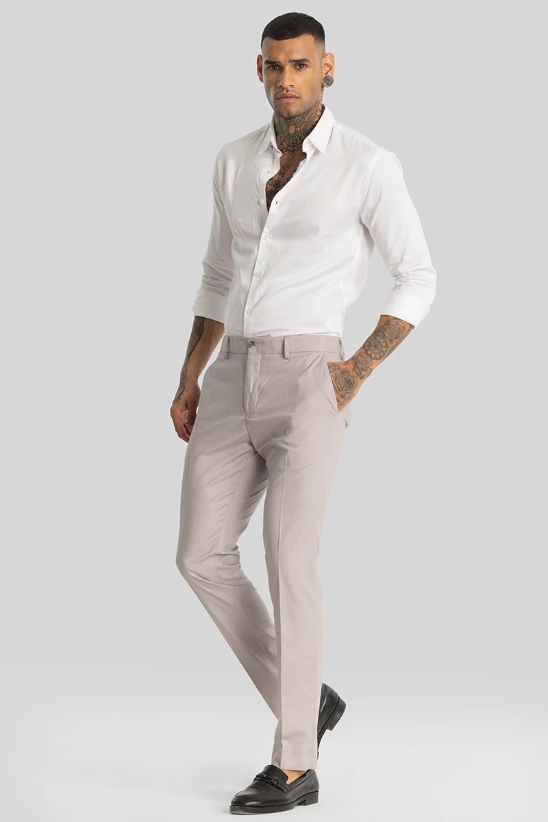 Ethereal Essence Beige Trouser