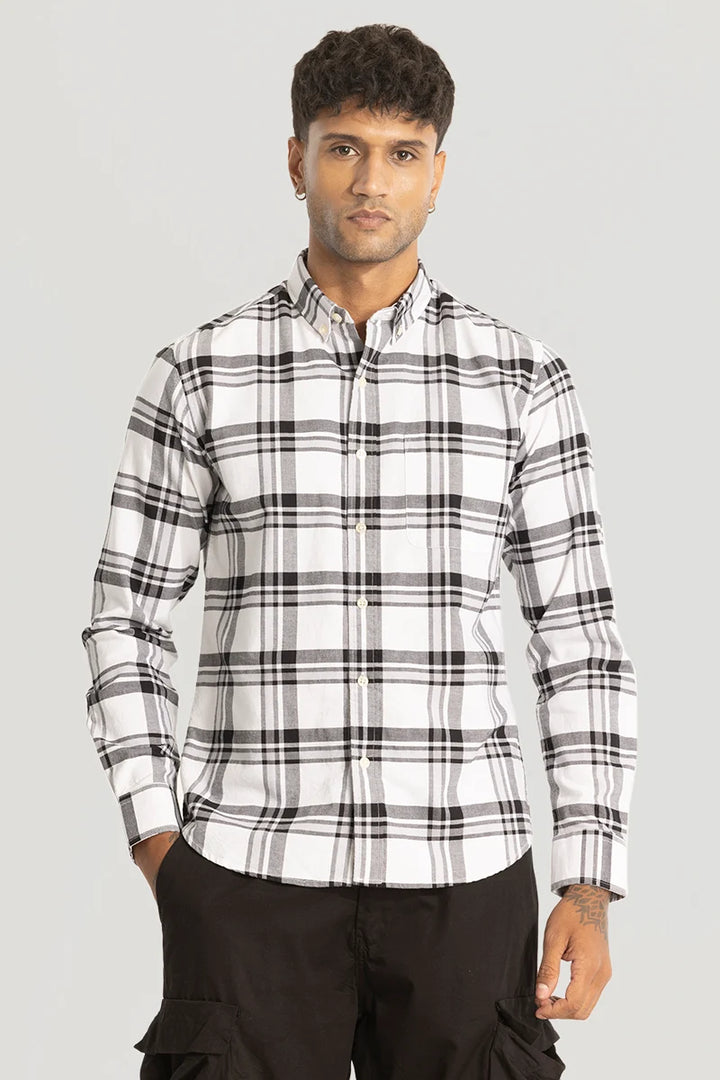 White Checks Oxford Shirt