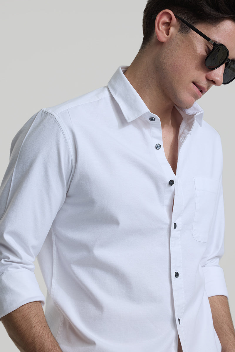 White Slim Fit Shirt