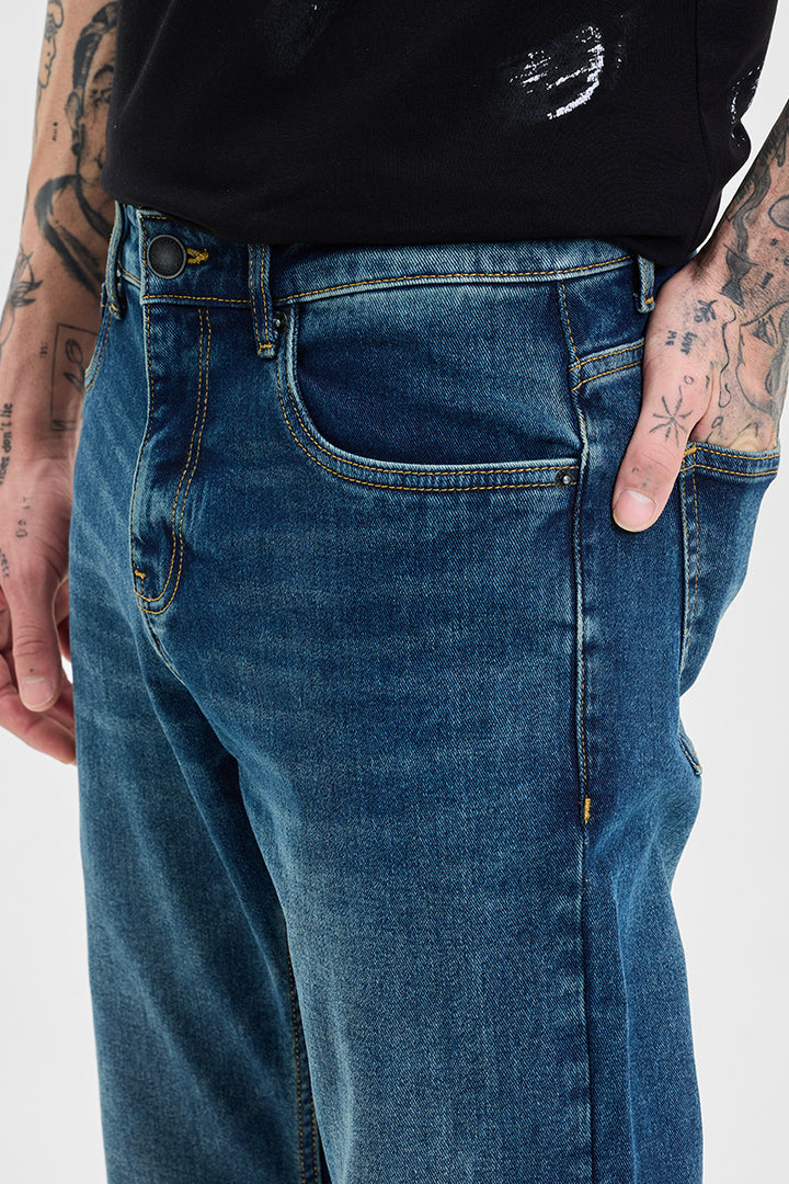 Dark Blue Bootcut Jeans