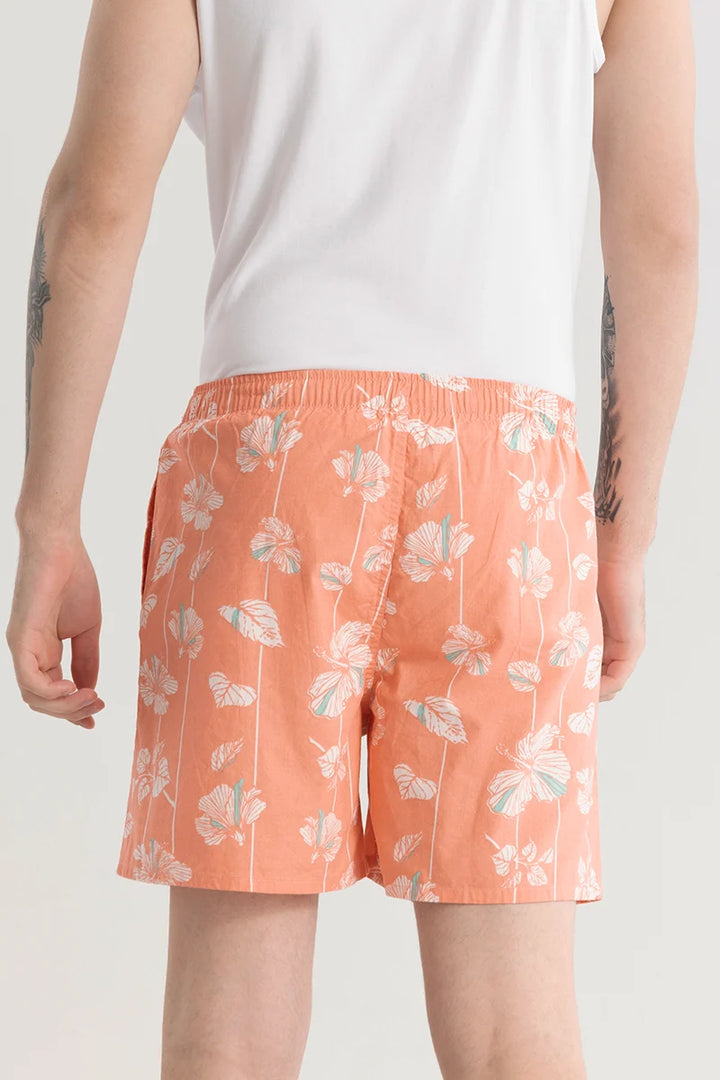 Eivind Floral Peach Boxer