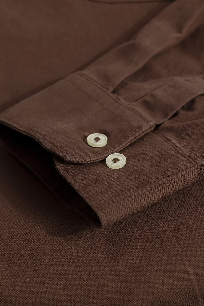 Lucia Brown Plain Shirts