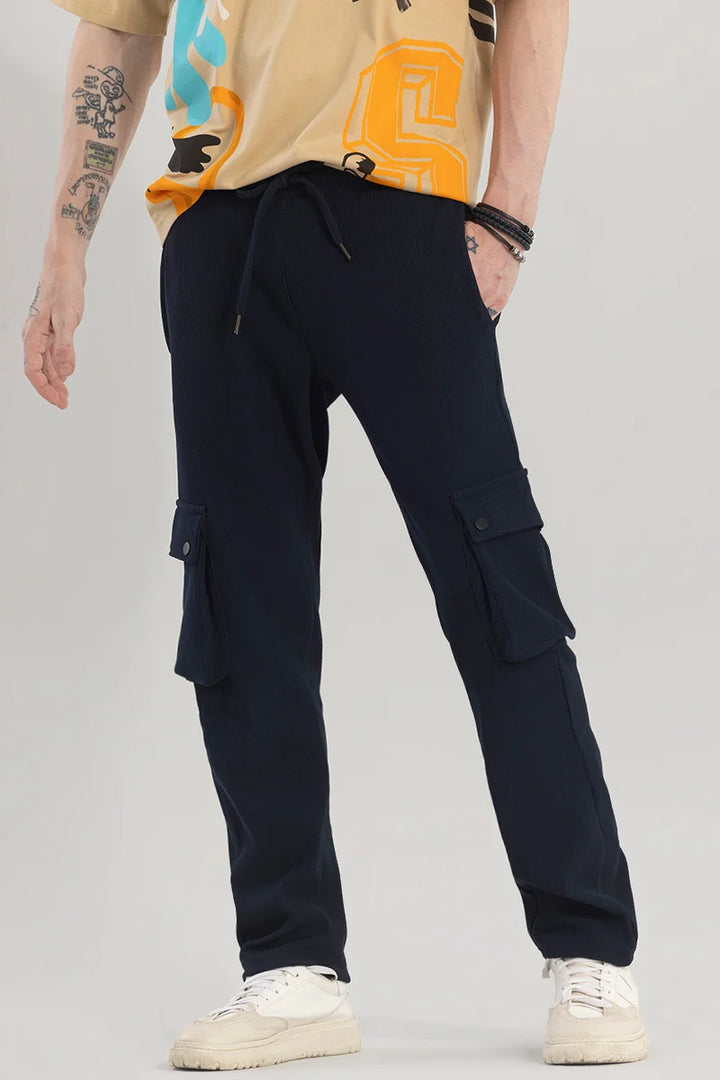 Pockethrive Navy Corduroy Cargo Pant