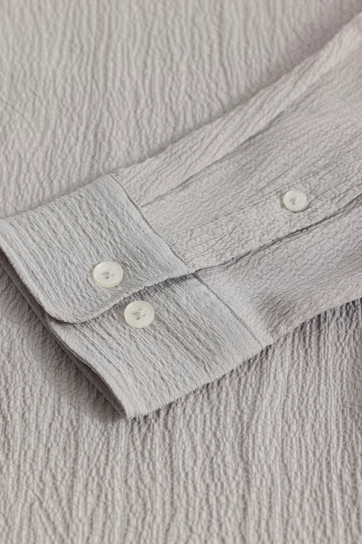 Berit Grey Textured Shirts