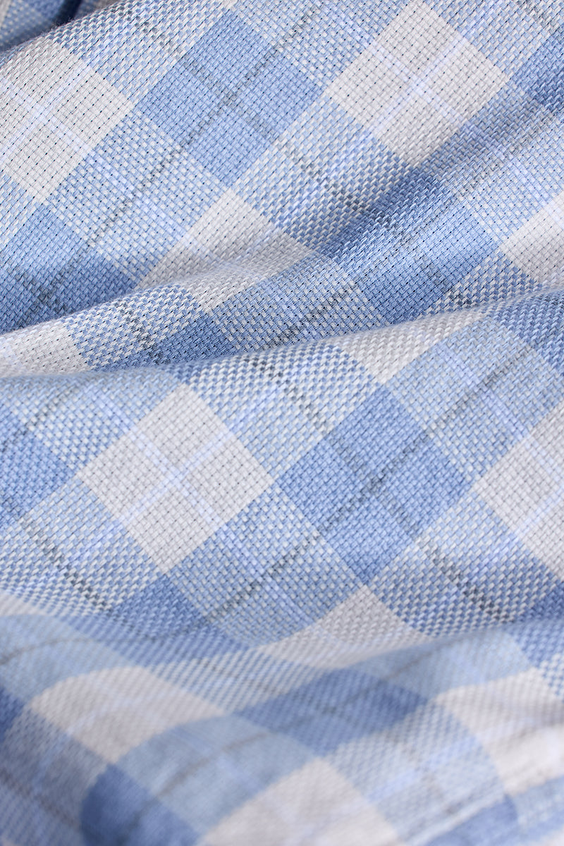 Blue Checks Slim Fit Shirt