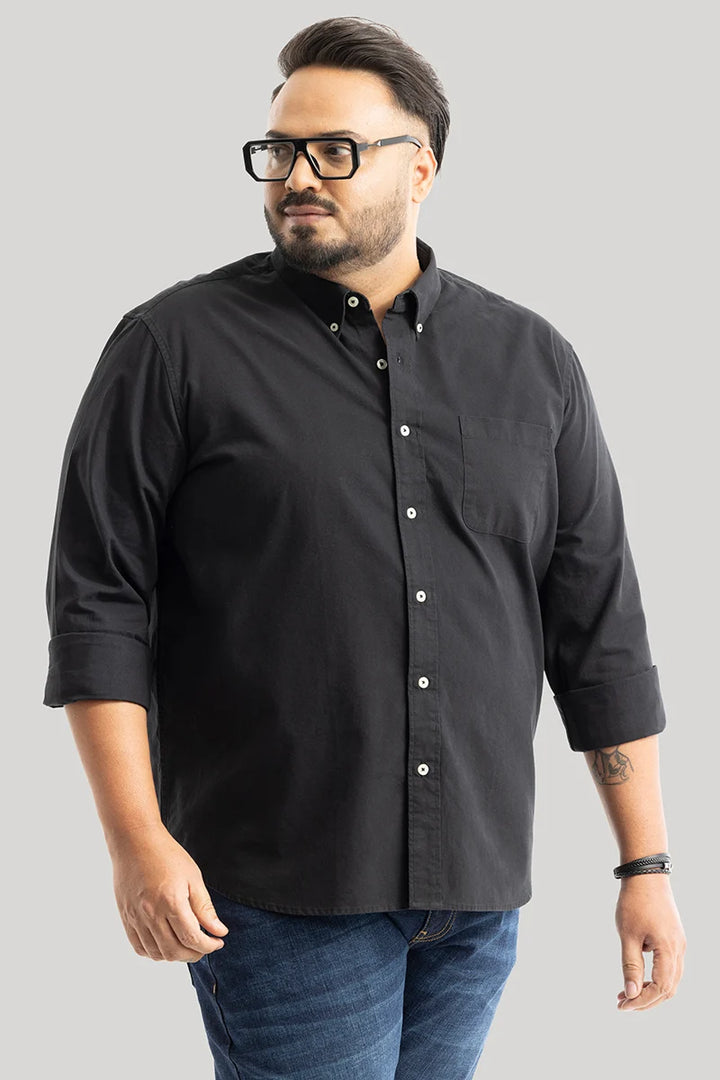 Lucia Black Plain Shirts