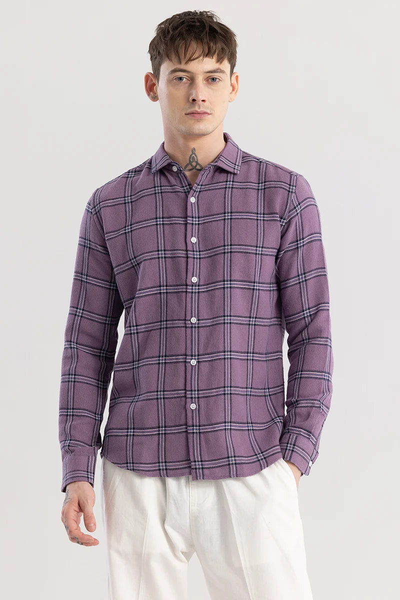 Siren Purple Checks Shirt