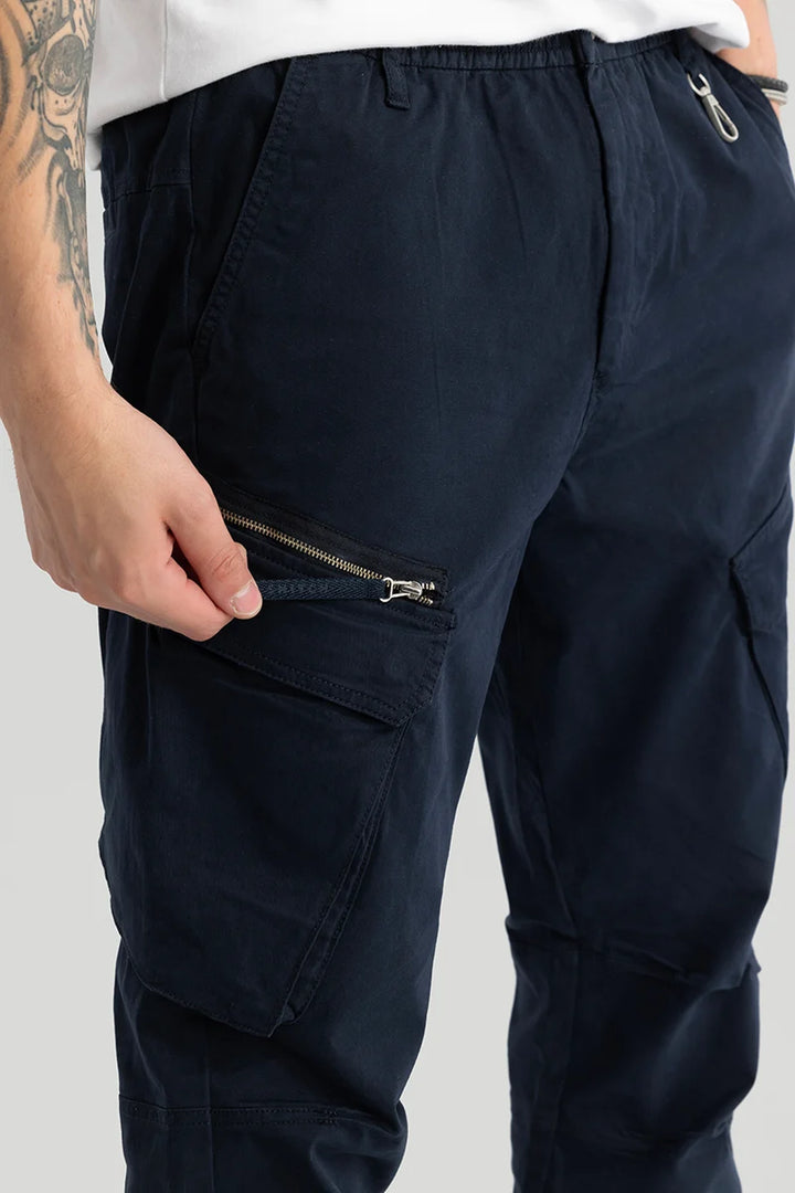 Thibaut Navy Relaxed Fit Cargo Pant