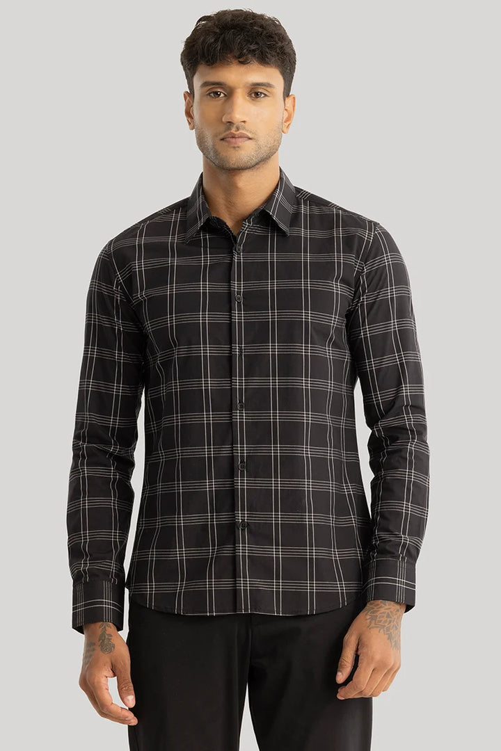 Margaux Black Checks Shirt