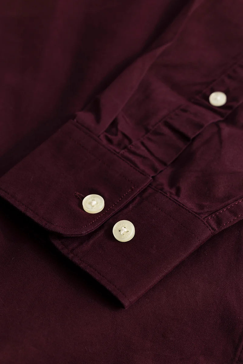 Maroon Oxford Shirt