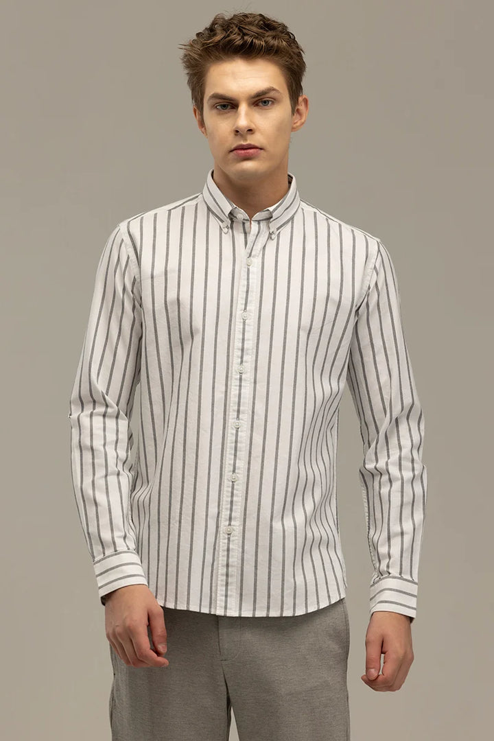 Bodil White Striped Shirt