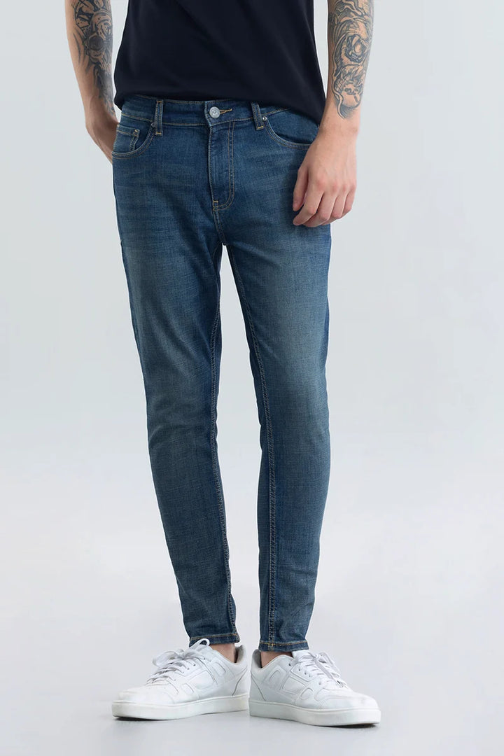 Livia Dark Blue Plain Skinny Fit Jeans