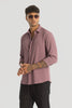 Mauve Textured Slim Fit Shirt