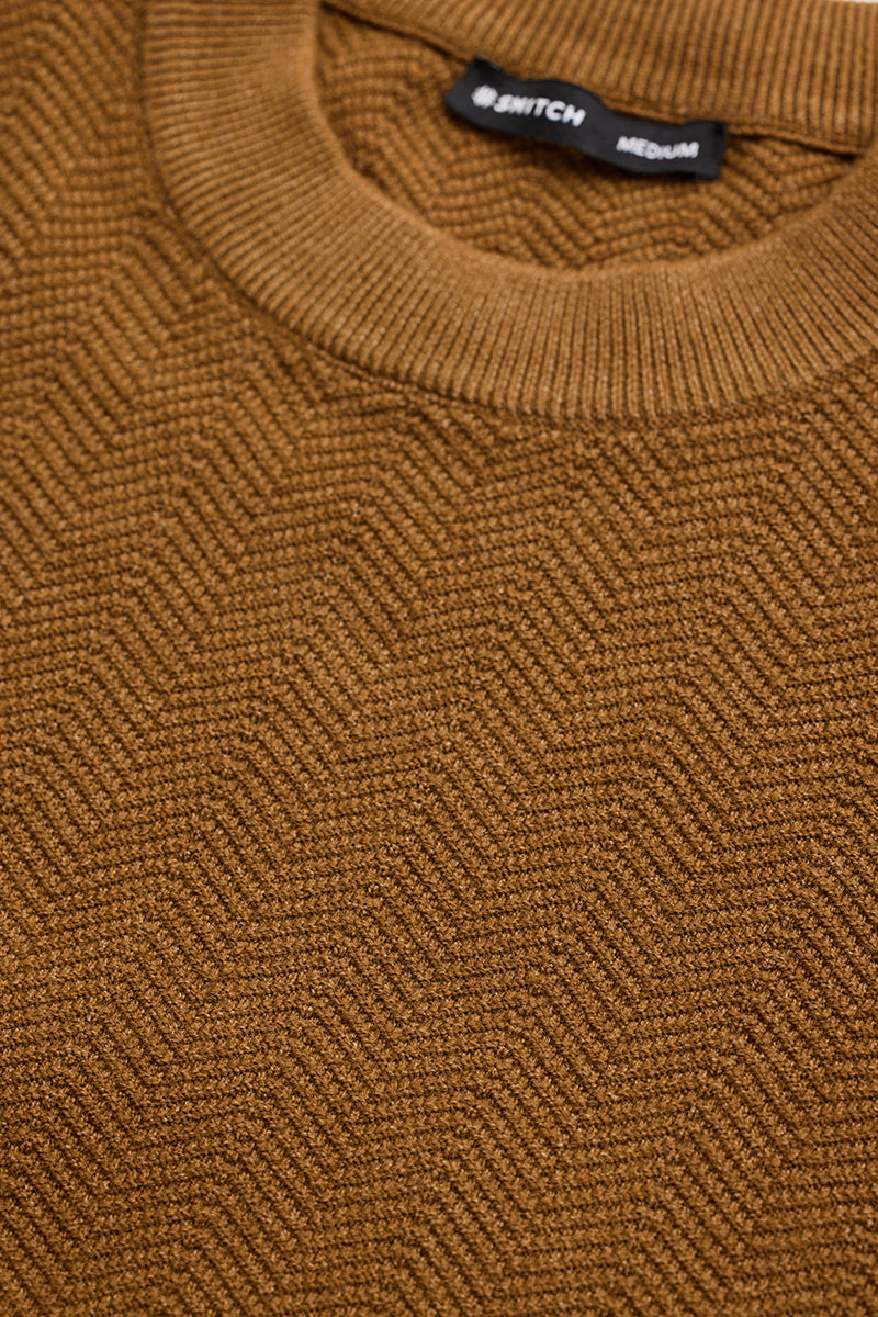 Brown Knitted Sweater