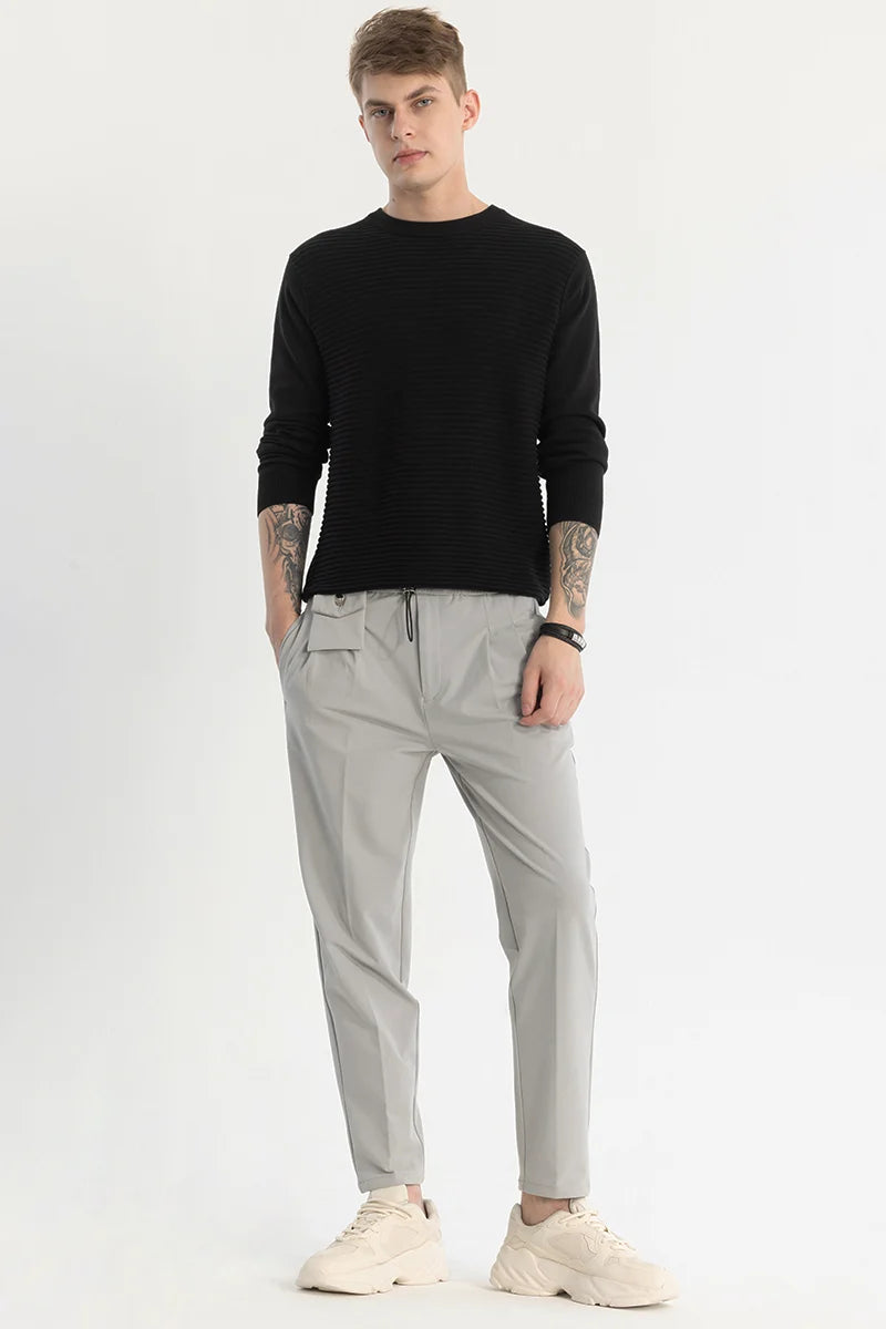 Grey Relaxed Fit Trousers