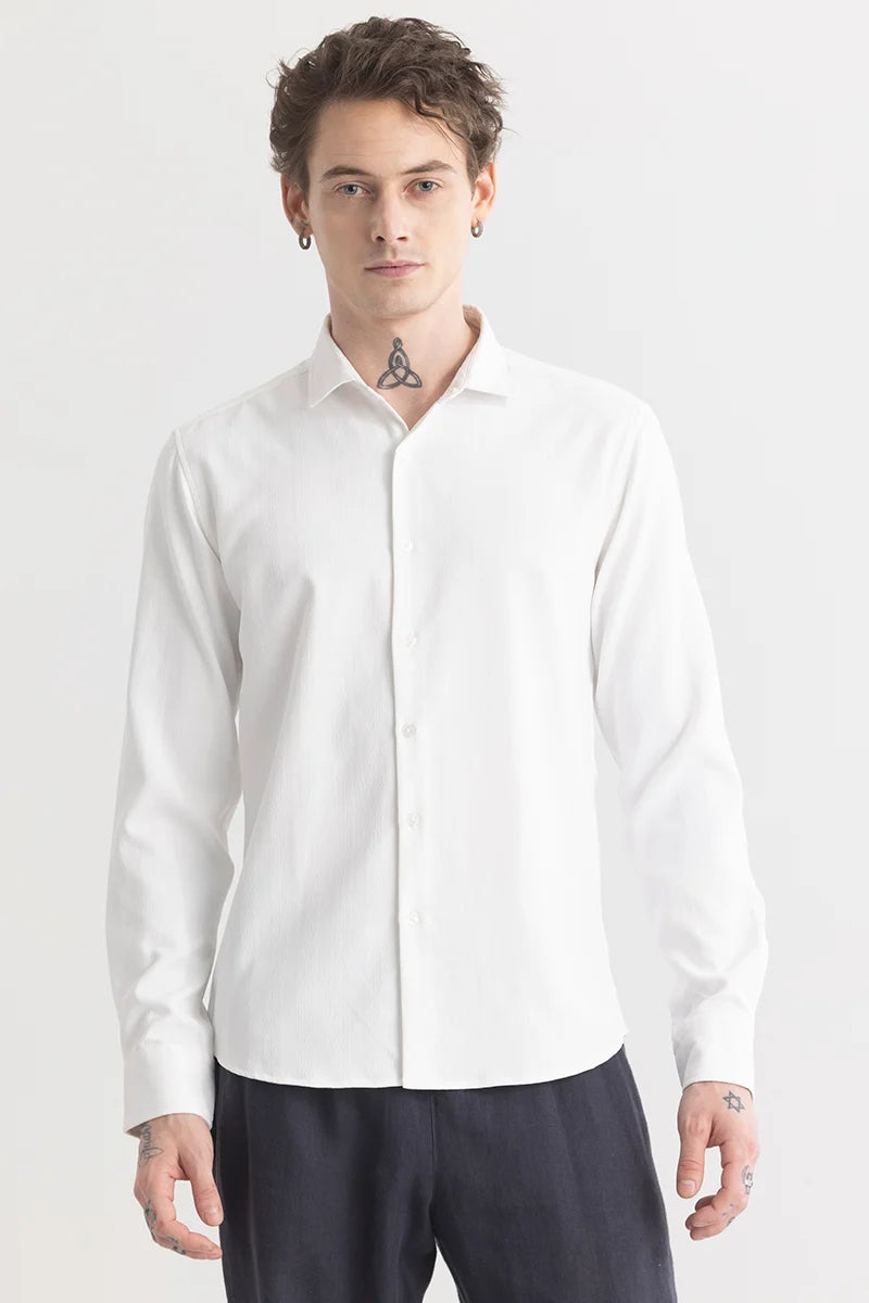 FlexiForm White Textured Shirt