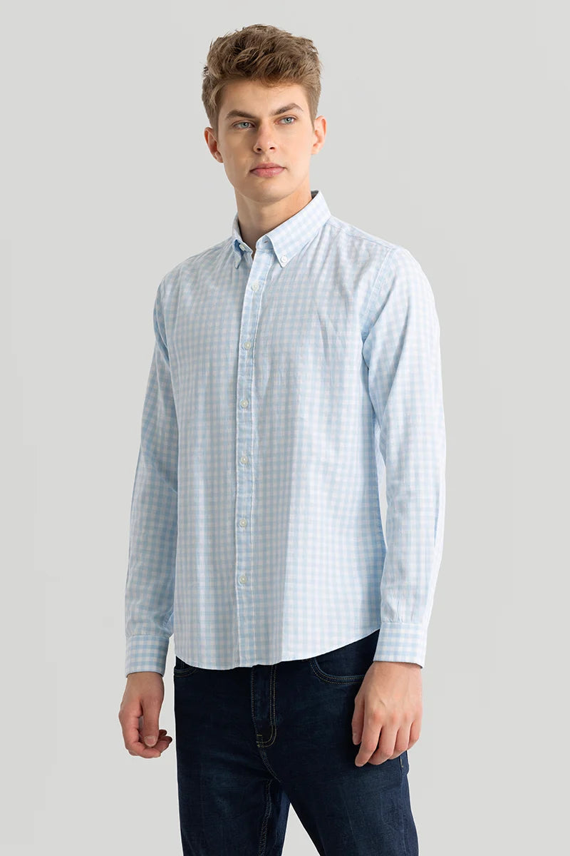 Ingvar Blue Checks Shirts