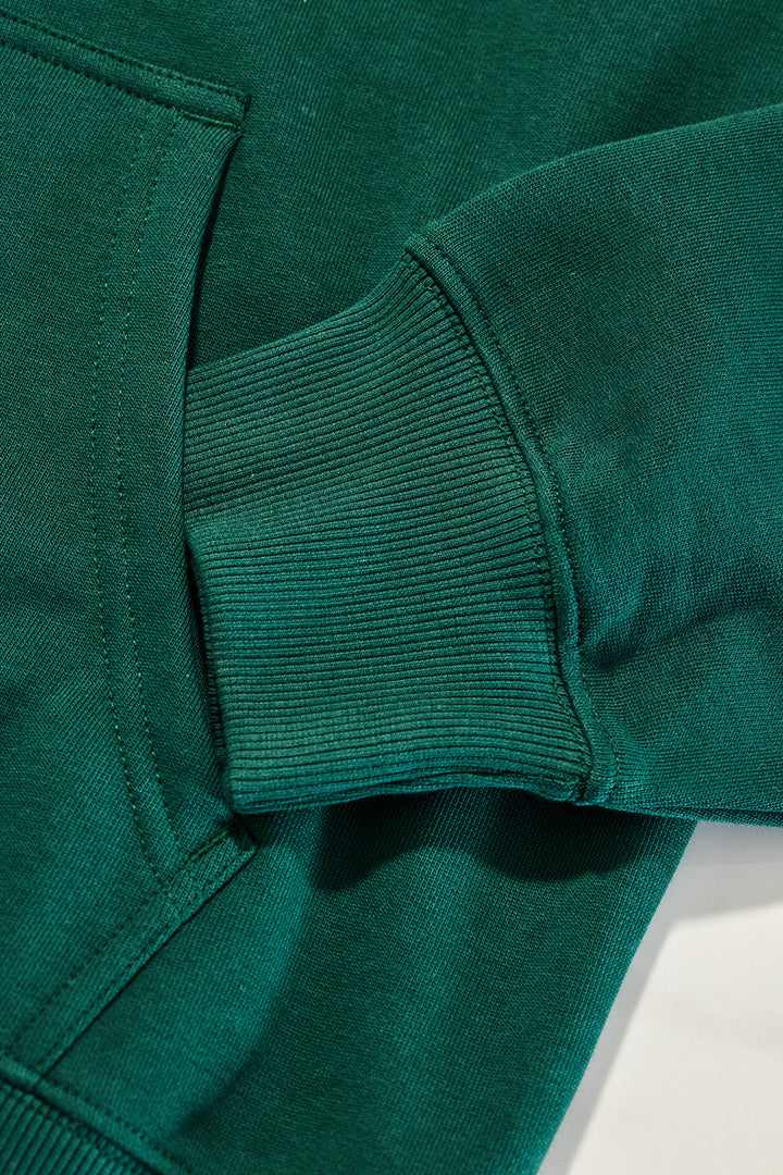 Core Lab Dark Green Solid Hoodie